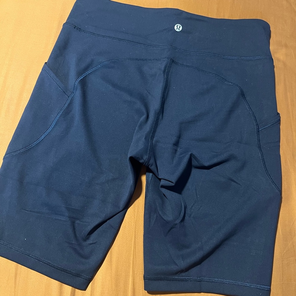 Lululemon Navy Athletic Shorts 8”